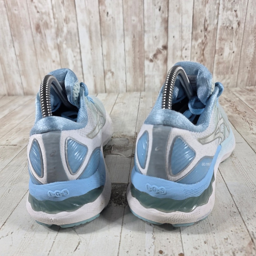Asics Gel-Nimbus 23 Womens Running Shoes Light Blue Silver 1012B215 Size 8.5 - Picture 3 of 8